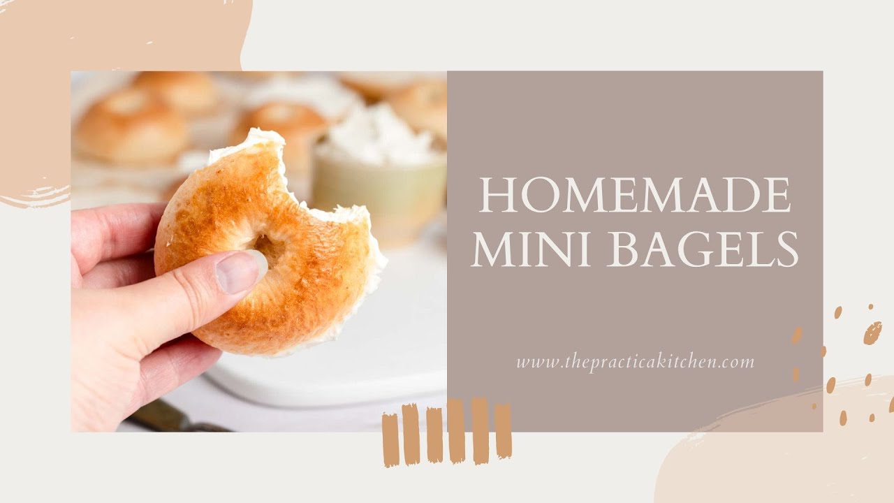 receta bagels mini