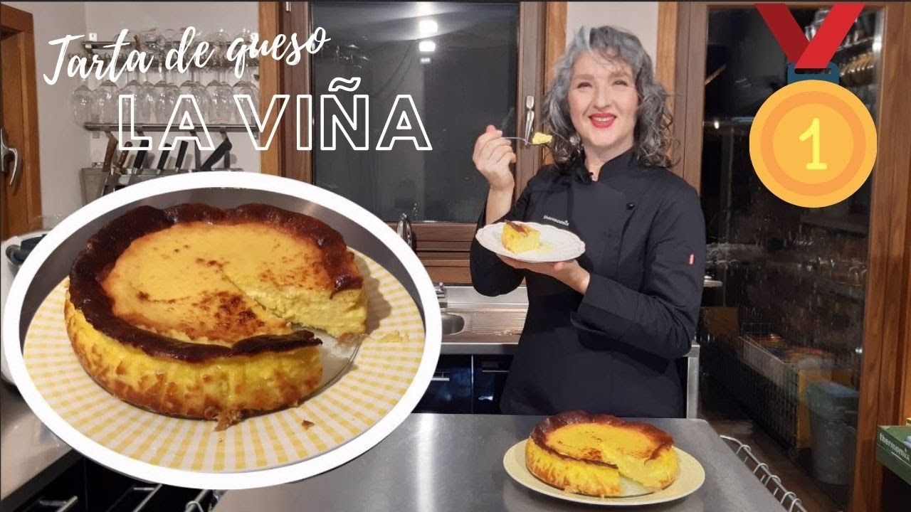 Tarta de queso del restaurante La Viña: receta modificada.. Cocina con y sin Thermomix